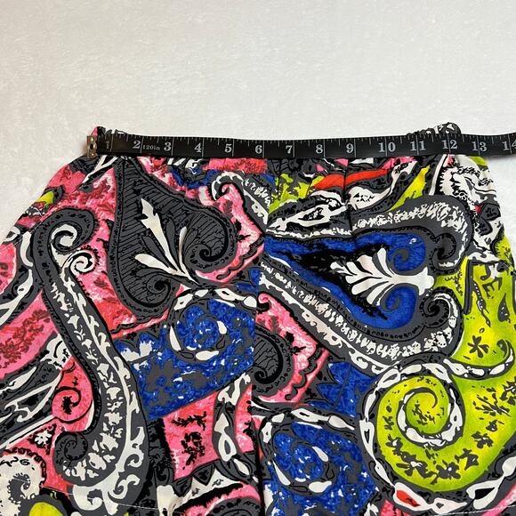 Women's Paisley Print Pull On Shorts Size X-Small Multicolor Summer Casual Beach - Picture 4 of 6